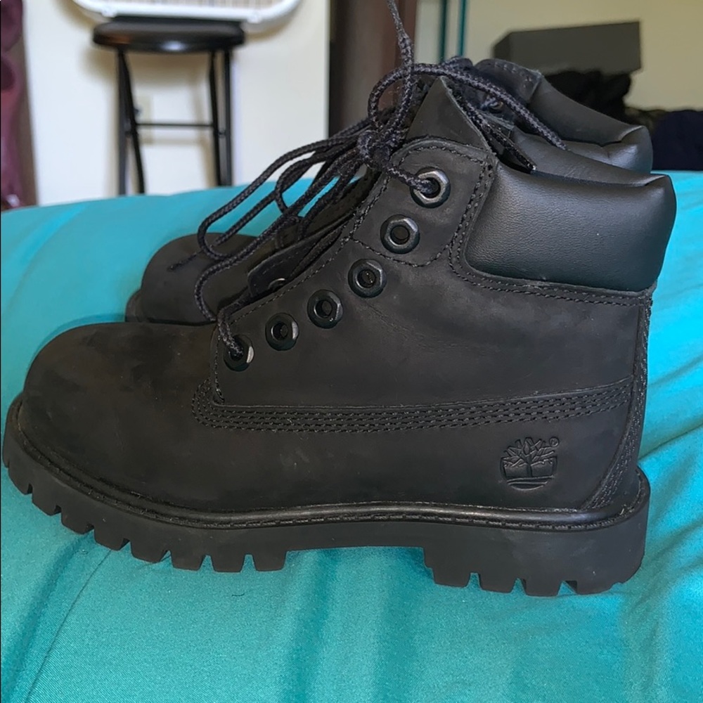 Toddler/preschool Black Timbs size 11